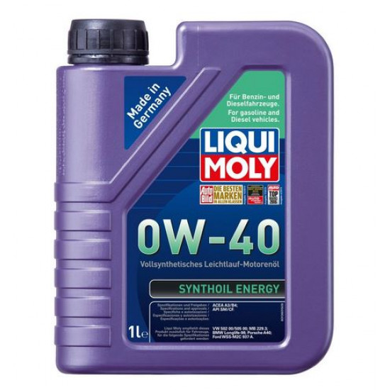Масло моторное 0w40 1л LM Synthoil Energy