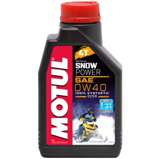 Масло моторное 4-х такт 0w40 MOTUL Snowpower 4T 1л син.