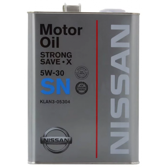 Масло моторное 5w30 4л NISSAN STRONG SAVE X SN син.