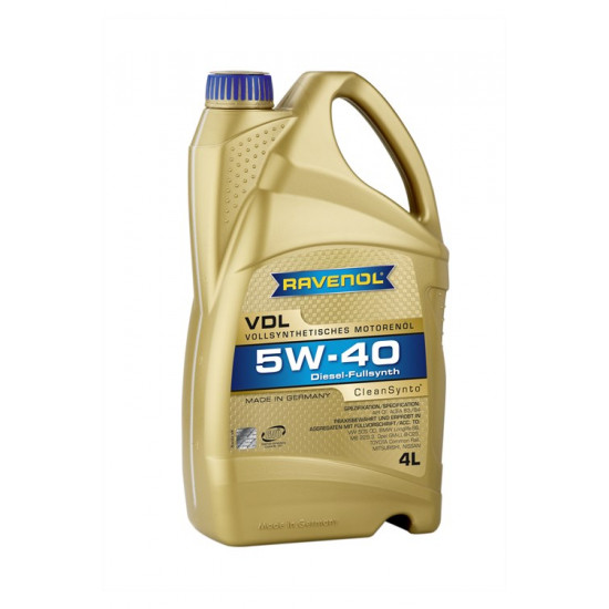 Масло моторное 5w40 4л RAVENOL VDL син