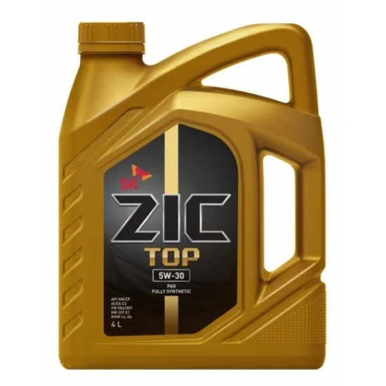 Масло моторное 5w30 4л Zic TOP VW504/507 син. Масло моторное 5w30 4л Zic TOP VW504/507 син.