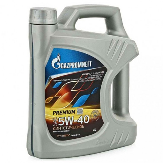 Масло моторное 5w40 4л Gazpromneft Premium SN/SM/CF син Масло моторное 5w40 4л Gazpromneft Premium SN/SM/CF син